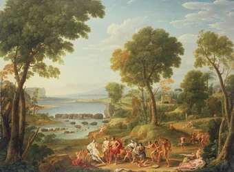 Klassieke scène met olifanten